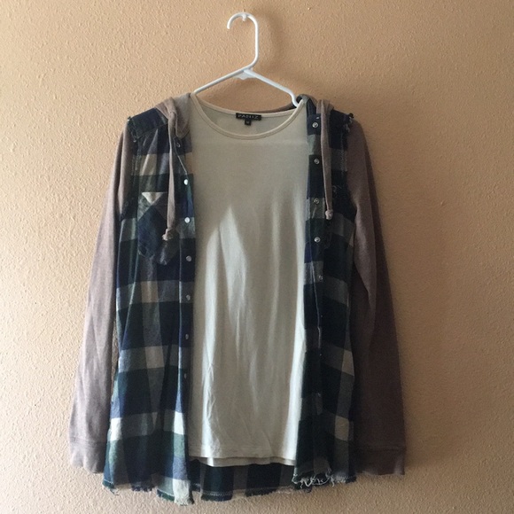 Paired Cream Shirt and Flannel Jacket. - Picture 2 of 8